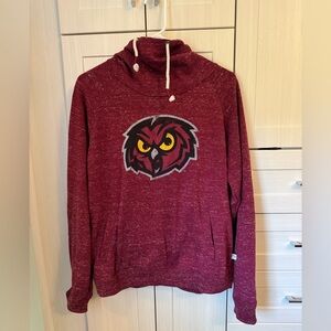 Temple Owl Turtleneck Hoodie